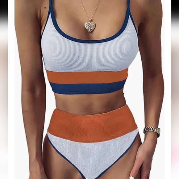 NEW BodyFab 2 Piece Bathing Suit - Picture 2 of 4